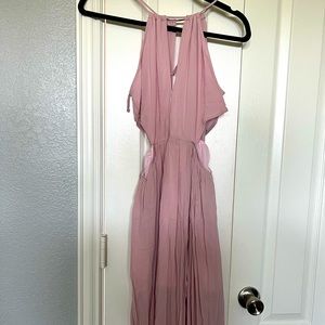 Maxi Dusty Rose / Lavender Dress; Size Small